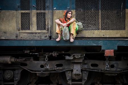 Sitting on the Train