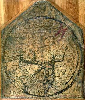 Mappa Mundi, c.1290 (vellum)