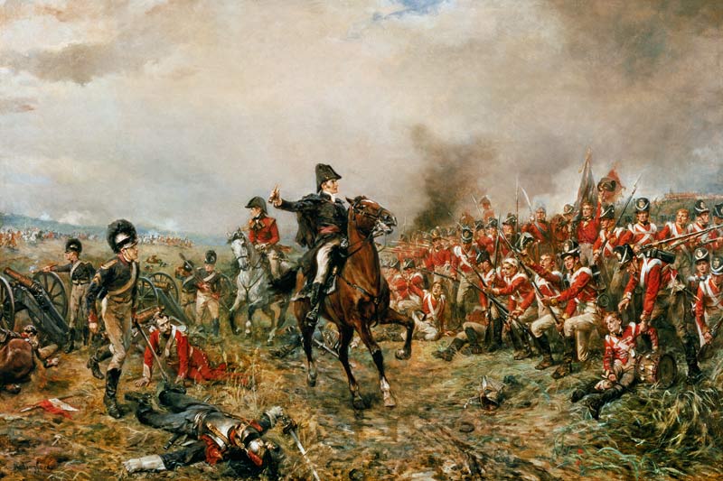 The Duke of Wellington at Waterloo de Robert Alexander Hillingford