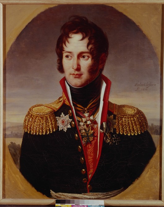 Portrait of Pyotr Alexandrovich Chicherin (1778-1848) de Robert Lefevre