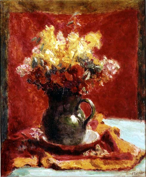 Green Jug with Flowers (oil on canvas)  de Roderic O'Conor
