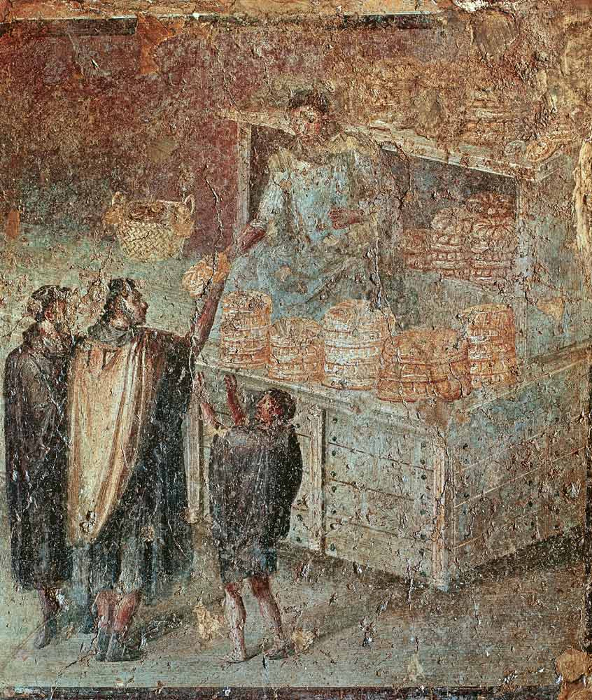 The Baker's Shop, from the 'Casa del Panettiere' (House of the Baker) in Pompeii de Roman