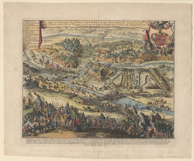The Siege of Trembowla in 1675 de Romeyn de Hooghe