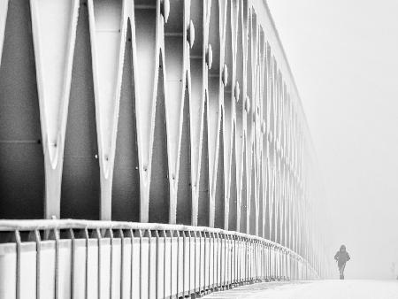 Bridge in fog