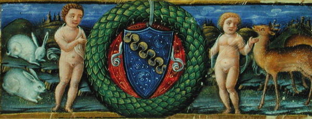 The Coat of Arms of the Marcello Family (vellum) de Russi Francesco di Giovanni de