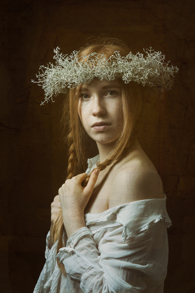 portrait of the girl with the red hair de Ruth Franke