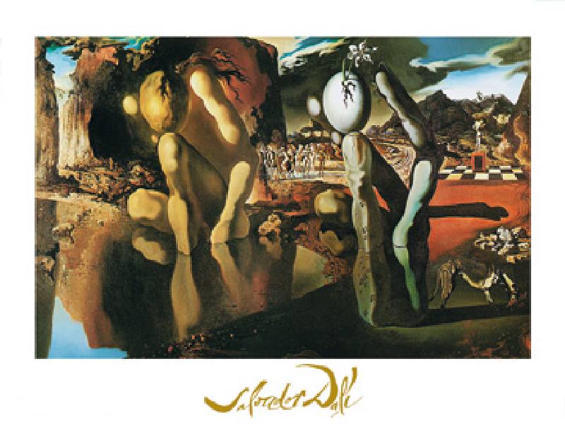 La metamorfosis del narciso - (SD-347) Poster de Salvador Dalí