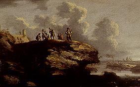 Landscape with soldiers de Salvatore Rosa