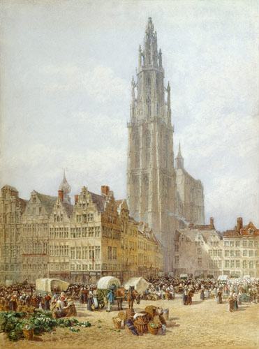 Grande Place, Antwerp de Samuel John Hodson