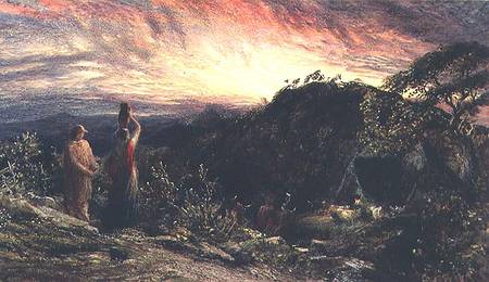 The Dawn of Life (w/c and gouache) de Samuel Palmer