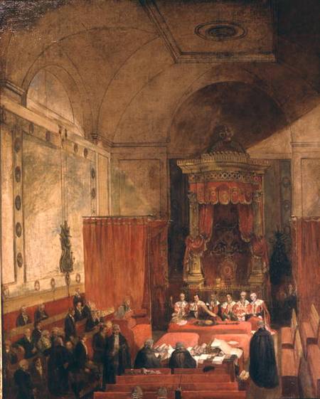 The Passing of the Reform Bill in 1832 de Samuel William I Reynolds