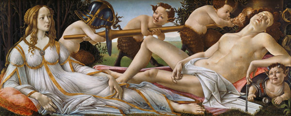 Venus y Marte de Sandro Botticelli