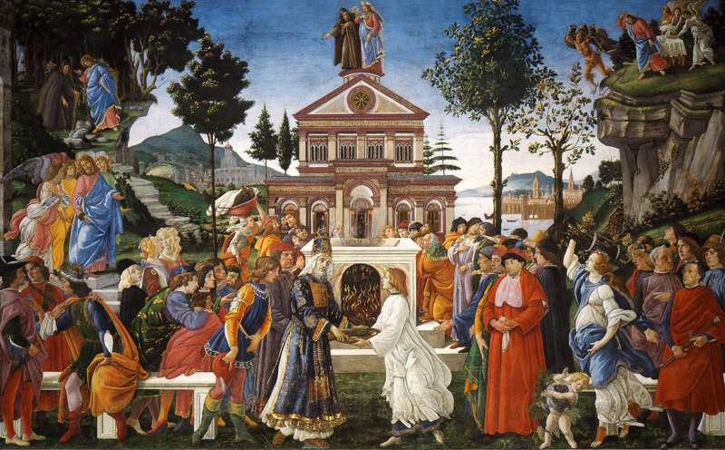 The Temptation of Christ de Sandro Botticelli