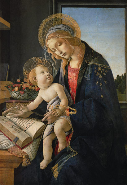 Maria with the book de Sandro Botticelli