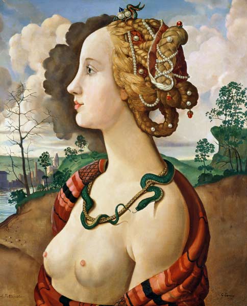 Copy of Simonetta Vespucci (1453-76) by Sandro Botticelli (1444/5-1510) (oil on canvas) de Sandro Botticelli