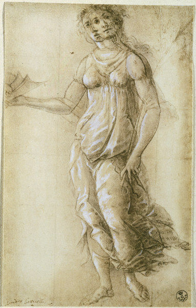 Botticelli / Female allegorical figure de Sandro Botticelli