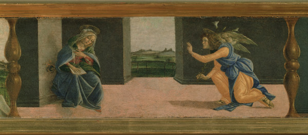 Botticelli, Verkündigung / Predella de Sandro Botticelli