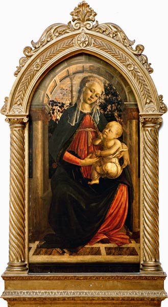 Botticelli, Madonna im Rosenhag de Sandro Botticelli