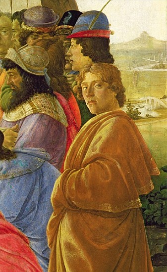 Detail of the Adoration of the Magi (see also 395) de Sandro Botticelli