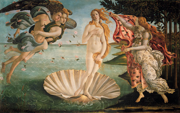 El nacimiento de Venus de Sandro Botticelli