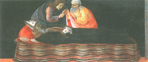 The heart is taken from the sacred Ignatius of Ant de Sandro Botticelli