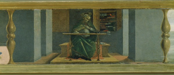 S.Botticelli, Augustinus in der Zelle de Sandro Botticelli