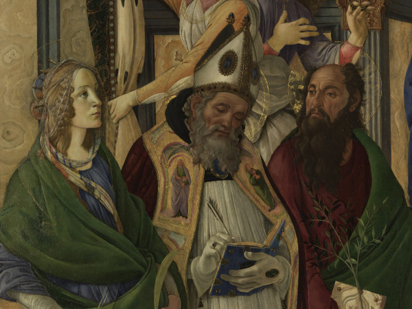 S.Botticelli, Katharina, Augustinus u.a. de Sandro Botticelli