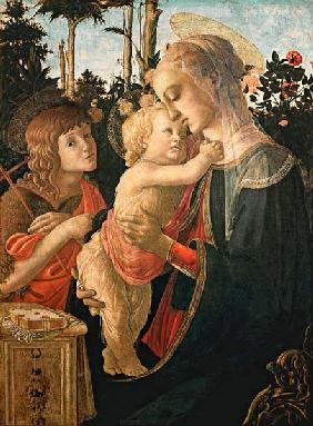 Madonna with the Jesuskind and Johannes. (Detail: