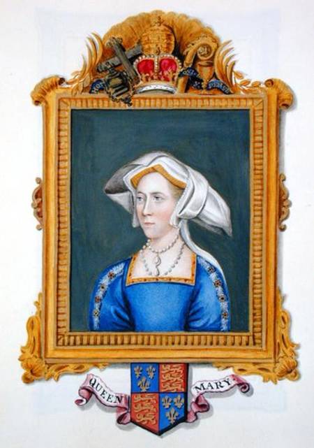Portrait of Anne Boleyn wrongly called Queen Mary from 'Memoirs of the Court of Queen Elizabeth' de Sarah Countess of Essex