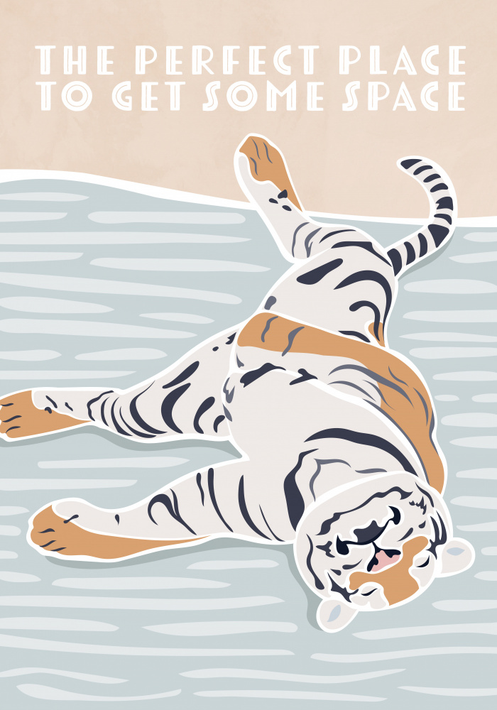 Tiger Typography Kids Quote de Sarah Manovski