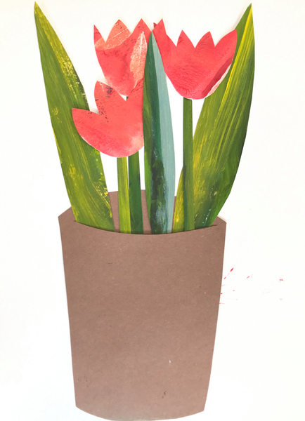 Tulips in a pot de Sarah Thompson-Engels