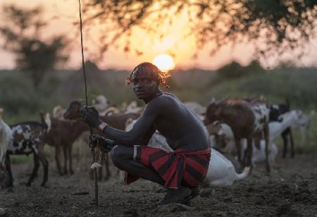 Ethiopian Hamar tribes