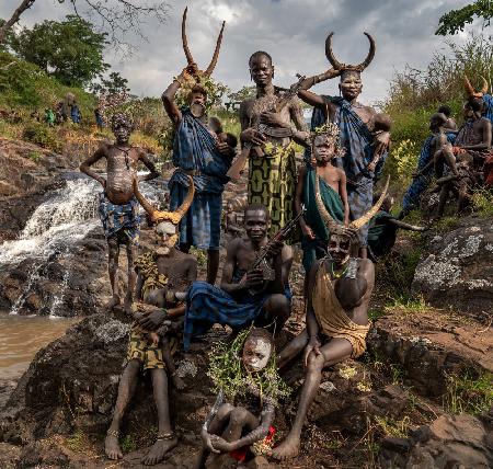 Ethiopian Suri tribes