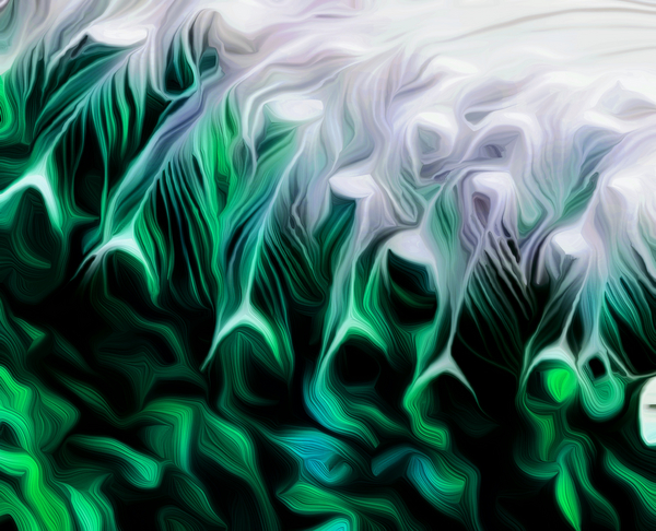 Green Abstract de Scott J. Davis