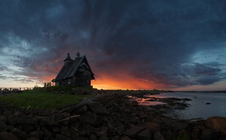 The old church on the coast of White sea de Sergey Ershov