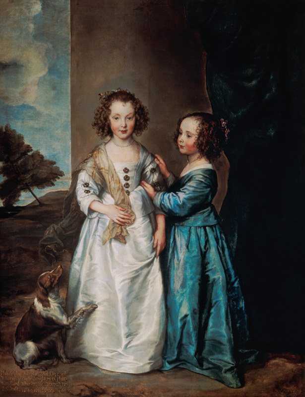 Portrait of Elizabeth and Philadelphia Wharton de Sir Anthonis van Dyck