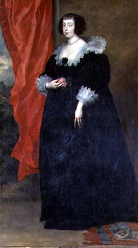 Portrait of Margherita of Lorena, Duchess of Orleans (1615-72) wife of Gaston of Orleans and sister- de Sir Anthonis van Dyck