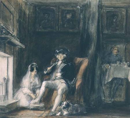 The Disabled Commodore in his Retirement de Sir David Wilkie