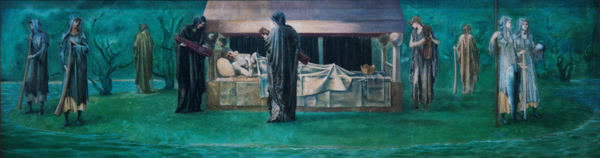 Der Schlaf des König in Avalon de Sir Edward Burne-Jones