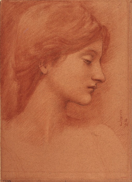 Female Head de Sir Edward Burne-Jones