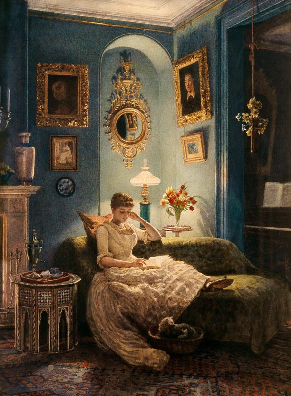 An Evening at Home de Sir Edward John Poynter