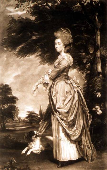 Portrait of Emily Mary, Countess of Salisbury (1750-1835), engraved by Valentine Green (1739-1813) de Sir Joshua Reynolds