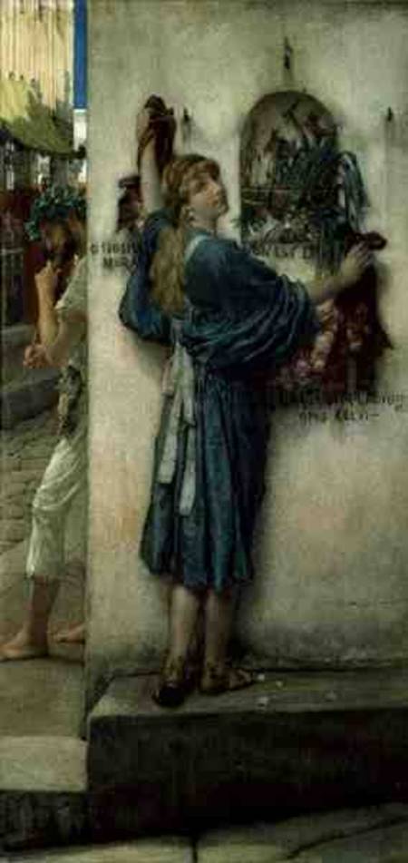 The Street Altar de Sir Lawrence Alma-Tadema