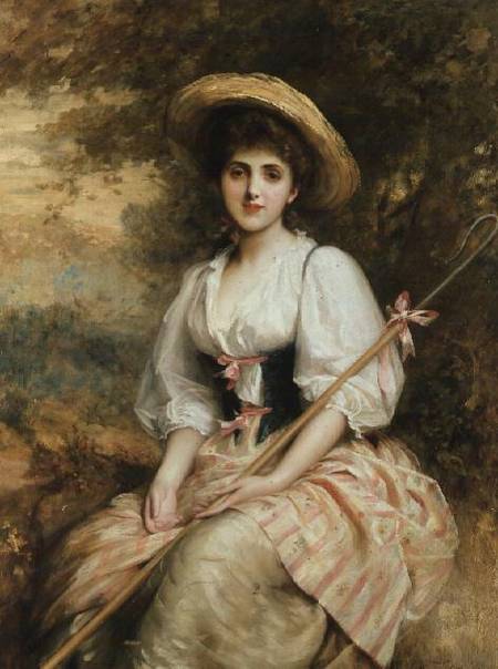 Mrs. Stuart M. Samuel as Phyllida, The Shepherdess de Sir Samuel Luke Fildes