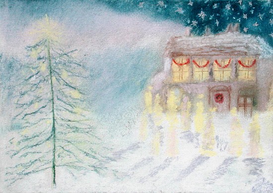 Christmas Eve, 1995 (pastel on paper)  de Sophia  Elliot