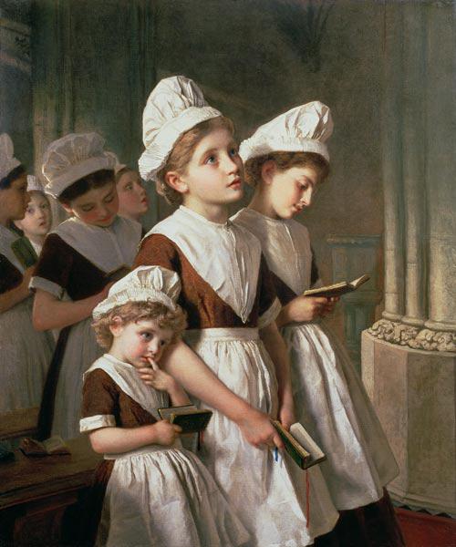 Foundling Girls at Prayer in the Chapel