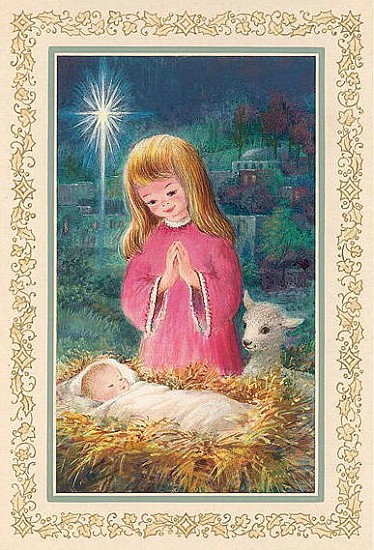 He Lay in a Manger (gouache)  de Stanley  Cooke