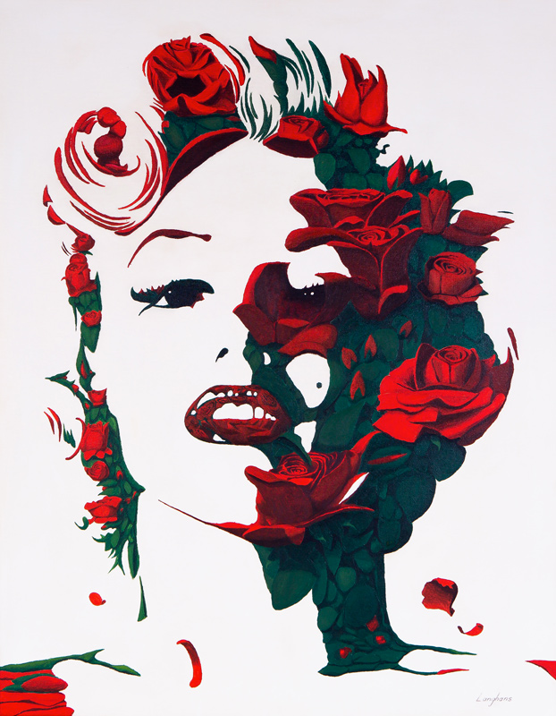 Marilyn Monroe Rosas Rojas de Stephen Langhans