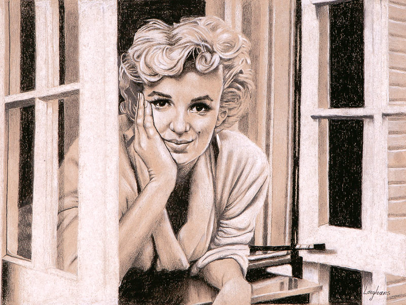 Marilyn Monroe en la ventana de Stephen Langhans