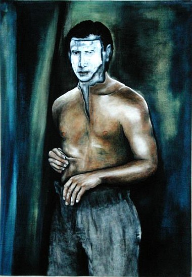 Man Changing in the Presence of Spirits, 2002 (oil on canvas)  de Stevie  Taylor